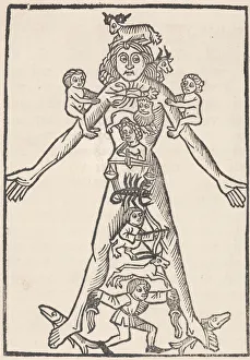 Gemini Prints: German Almanac, 1484. Creator: Unknown
