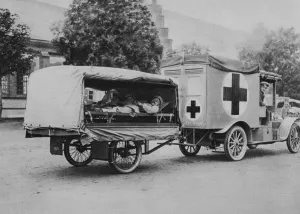 Lorry Prints: A German ambulance, Eastern Front, World War I, 1915