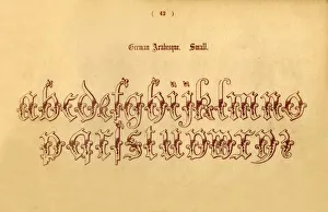 Arabesque Prints: German Arabesque. Small, 1862
