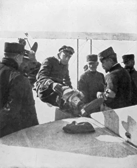 Aviator Prints: German aviators shot down by French ace Jean Navarre, 1916