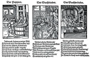 Images Dated 3rd February 2007: German book manufacture in the 16th century, (1903)