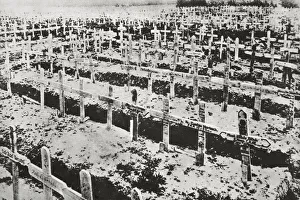 War Grave Prints: A German cemetery in France, World War I, c1914-c1918