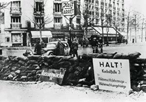 Restriction Gallery: German checkpoint, occupied Paris, 1940-1944