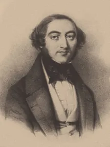 German composer and teacher Eduard Marxsen (1806-1887), 1840s