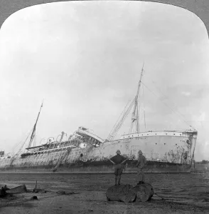 Sunk Prints: German cruiser sunk off Dar es Salaam