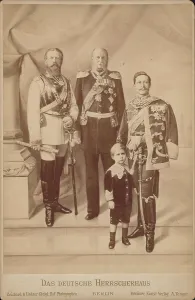 Frederick Iii Prints: The German dynasty, c. 1888. Creator: Photo studio Reichard & Lindner