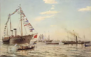 Visit Prints: German Emperor William II visiting Kronstadt in July 1888