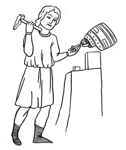 Pliers Prints: German Helmsmith at Work, c1515. Artist: Hans Burgkmair, the Elder