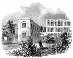 Hackney Collection: The German Hospital and grounds, 1845. Creator: Unknown