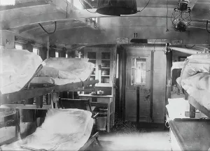 Bunk Prints: German Hospital R.R. car, between c1910 and c1915. Creator: Bain News Service