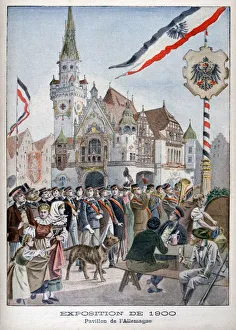 Pavilion Prints: The German pavilion at the Universal Exhibition of 1900, Paris, 1900