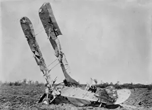 Destroyed Prints: German plane, Flanders, between c1915 and c1920. Creator: Bain News Service