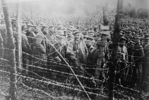Prisoners Of War Prints: German prisoners, between c1915 and 1918. Creator: Bain News Service