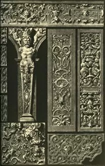 Historic Styles Of Ornament Collection: German Renaissance ornament in stone and wood, (1898). Creator: Unknown