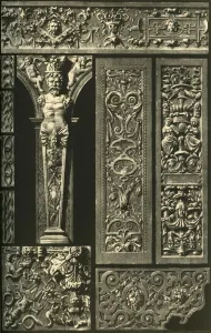 Relief Prints: German Renaissance ornament in stone and wood, (1898). Creator: Unknown