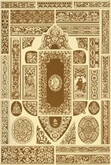 Book Cover Gallery: German Renaissance ornaments from book covers, (1898). Creator: Unknown