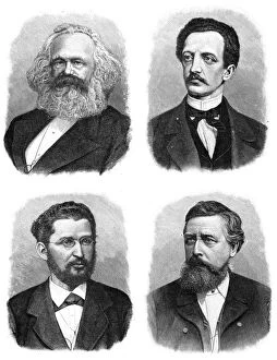 Political Philosophy Gallery: Four German socialists, (1903)