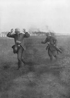 Aisne Gallery: German soldiers surrendering near Vierzy, south of Soissons, 18 July 1918