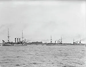 German Squadron Visit To U.S. - German Squadron In Hampton Rd. June 3, 1912. Creator: Harris & Ewing. German Squadron Visit To U.S. - German Squadron In Hampton Rd. June 3, 1912. Creator: Harris & Ewing