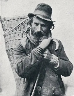 A German street hawker, Ehningen District, Wurttemberg, 1912. Artist: E Uhlenhuth A German street hawker, Ehningen District, Wurttemberg, 1912. Artist: E Uhlenhuth