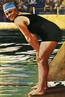 Winner Collection: German swimmer Hilde Schrader, 1928. Creator: Unknown