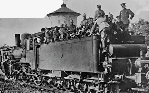Boarding Prints: German troops en route to Russia, between c1914 and c1915. Creator: Bain News Service