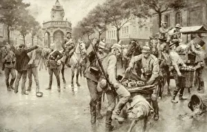 Occupied Territory Gallery: German Troops Occupying the City of Liege, 1915 Creator: Unknown