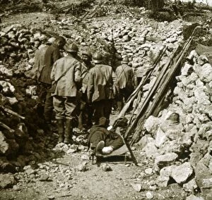 Stretcher Collection: German wounded, c1914-c1918