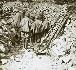 Meuse Gallery: German wounded, Thiaumont, Verdun, northern France, c1914-c1918