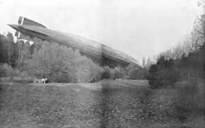 German Zeppelin L49 brought down and captured intact by the French, 20 October 1917 German Zeppelin L49 brought down and captured intact by the French, 20 October 1917