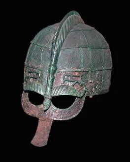 Iron Age Prints: Germanic Iron Age helmet, 7th century