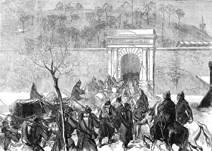 Capture Prints: The Germans entering Mont Valerien, 1871. Creator: Unknown