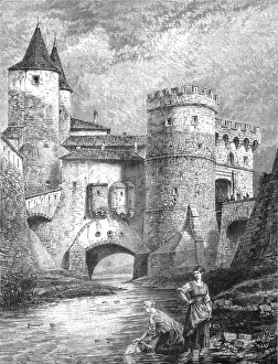 Bates Hw Prints: The Germans Gate, Metz; Alsace and Lorraine, 1875. Creator: Unknown