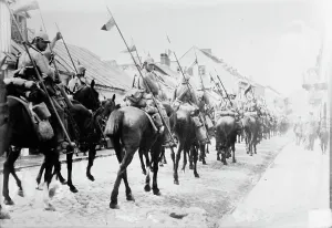 Mobilisation Prints: Germans in Lowicz, between 1914 and c1915. Creator: Bain News Service