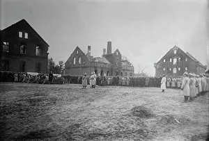 Destroyed Prints: Germans in a town in Russian Poland holding religious service