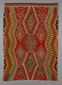 Germantown Eyedazzler Rug, Arizona, c. 1800/90. Creator: Unknown