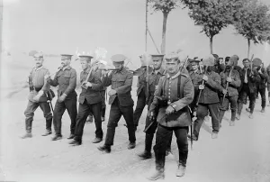 Prisoners Of War Prints: Germany, English prisoners returning from work to Doberitz