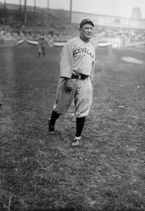 Pitch Prints: Germany Schaefer, Cleveland AL (baseball), 1918. Creator: Bain News Service