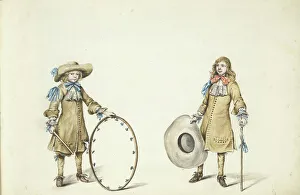 Geesie Ter Burch Prints: Gerrit and Cornelis Schellinger as children, c.1675-c.1685. Creator: Gesina ter Borch