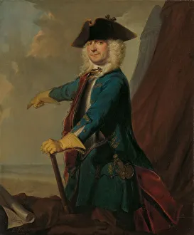 Corneille Trost Prints: Gerrit Sichterman (1688-1730). Quartermaster-General of the Cavalry