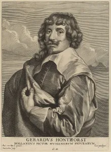 Gerard Honthorst Prints: Gerrit van Honthorst, probably 1626/1641. Creator: Paulus Pontius