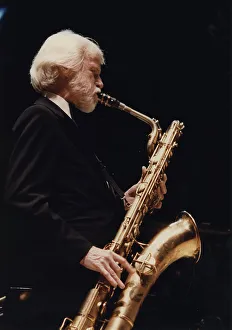 Gerry Mulligan, Barbican, London, 1989. Creator: Brian Foskett