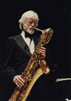 Barbican Prints: Gerry Mulligan, Barbican, London, 1989. Creator: Brian Foskett