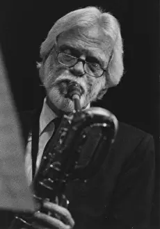 Saxophone Prints: Gerry Mulligan, c1995. Creator: Brian Foskett