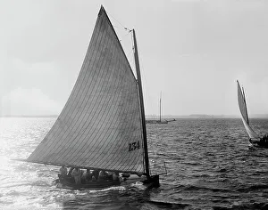 Yacht Race Prints: Ges So, between 1890 and 1900. Creator: Johns Johnston