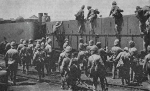 Getting into an Armoured Train, 1902