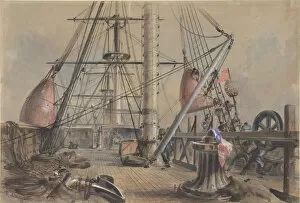 Isambard Kingdom Collection: Getting Out One of the Great Buoys: The Deck of the Great Eastern Looking From