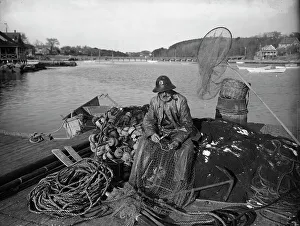 Transparency Prints: Getting ready for a trip, c1905. Creator: Unknown