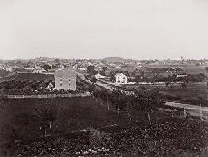 Gettysburg Prints: Gettysburg from the West, 1863. Creator: Unknown