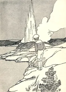 More About The Empire Prints: A Geyser, 1912. Artist: Charles Robinson